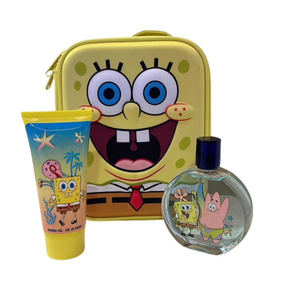Estuche Bob Esponja. Gel de baño 100ml+ agua de colonia 100 ml.