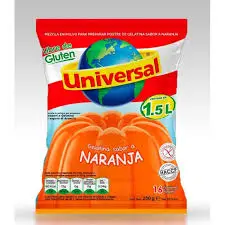 GELATINA NARANJA 250G UNIVERSAL