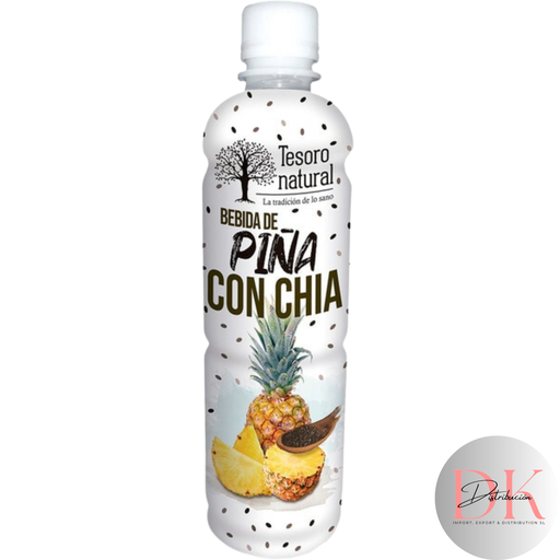 [ZN048] Bebida Piña con Chia Tesoro natural 450 ml