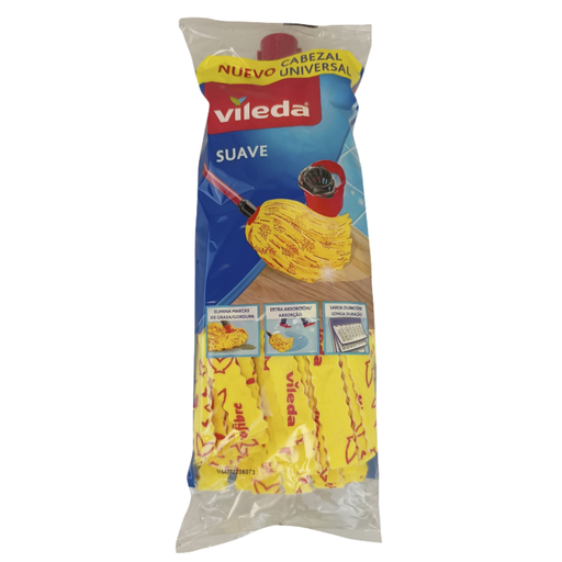 [TR002204] Vileda fregona microfibras 1u. Suave amarilla.