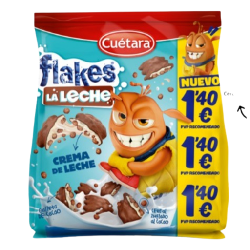 [67645] FLAKES LA LECHE 120GR. PVP 1,40€