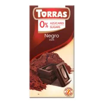 [560] Torras-  sin azucar chocolate negro 75g